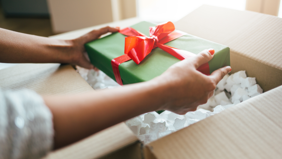 Send your Secret Santa gift a la snail mail.