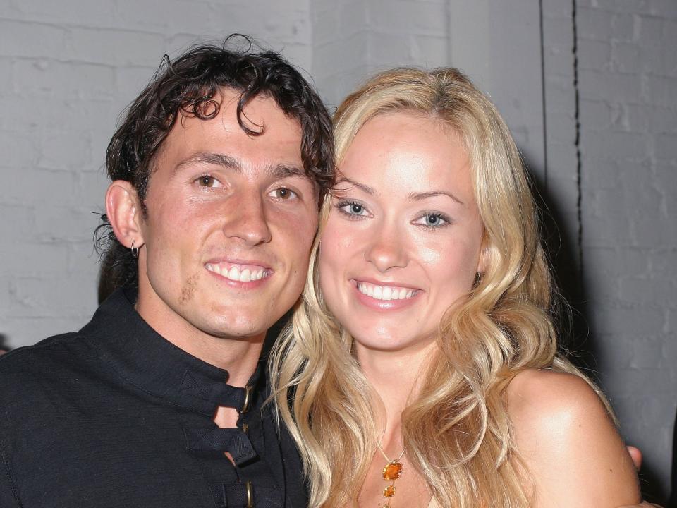 Olivia Wilde and Tao Ruspoli attend the Fox "Skin" Premiere Party on October 13, 2003 in Hollywood, California.