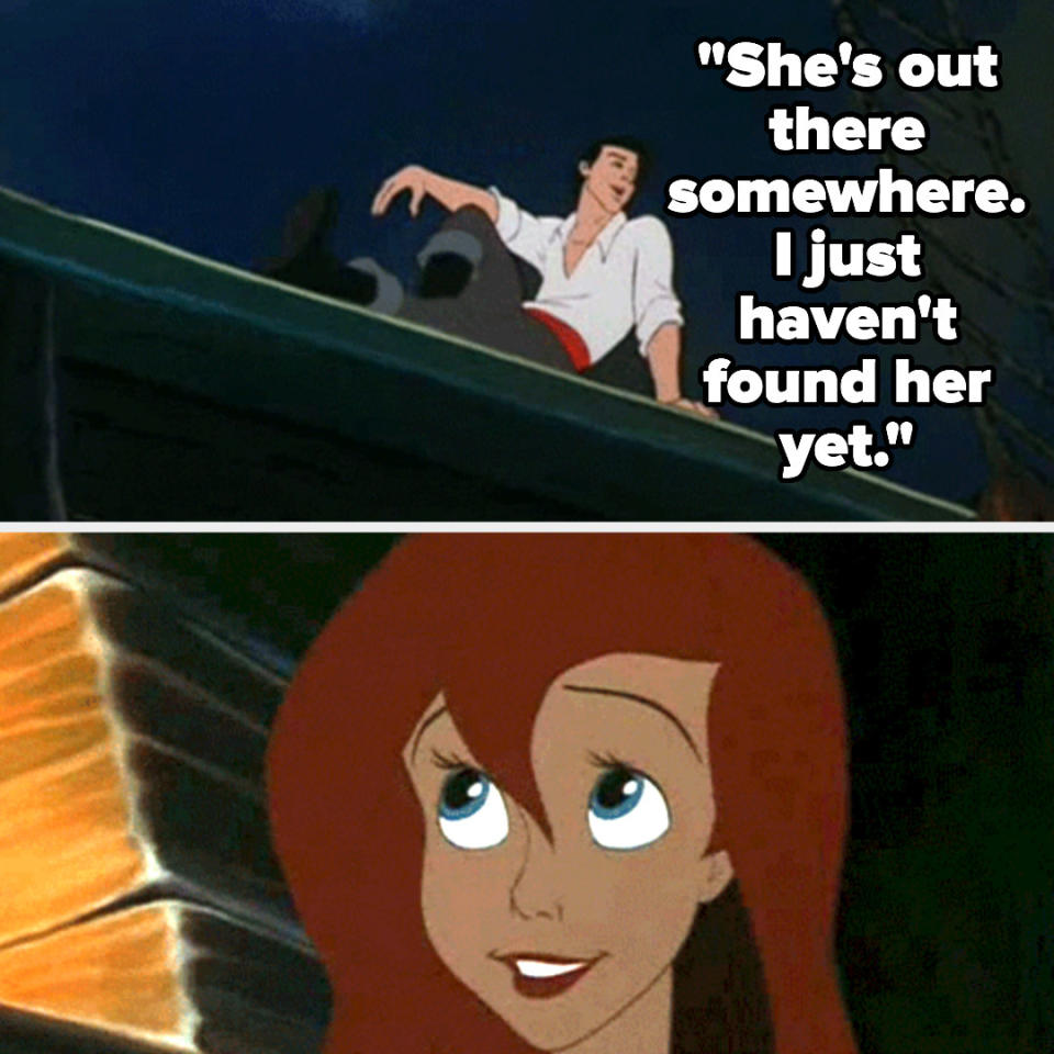 cartoon character saying, she's out there  somewhere I just haven't found her yet