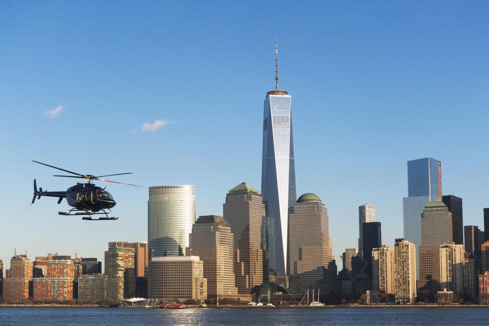 Take a helicopter tour of the city.