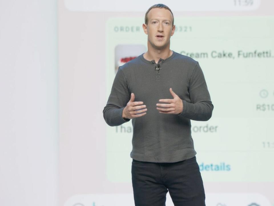 Facebook founder and CEO Mark Zuckerberg at the company's first conference dedicated to messaging