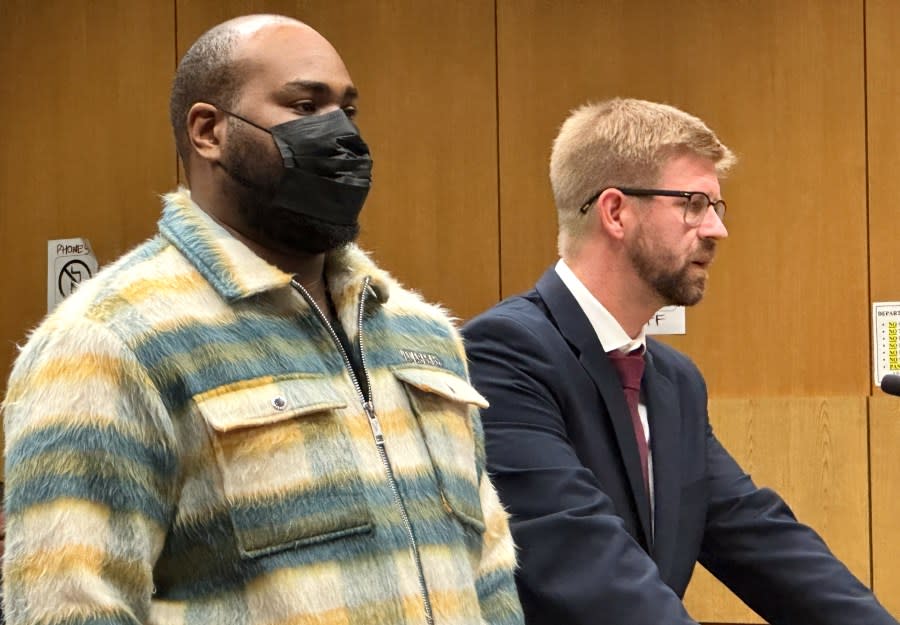 Sebron Russell appears in an Oakland courtroom on Jan. 18, 2024. (KRON4 Photo)