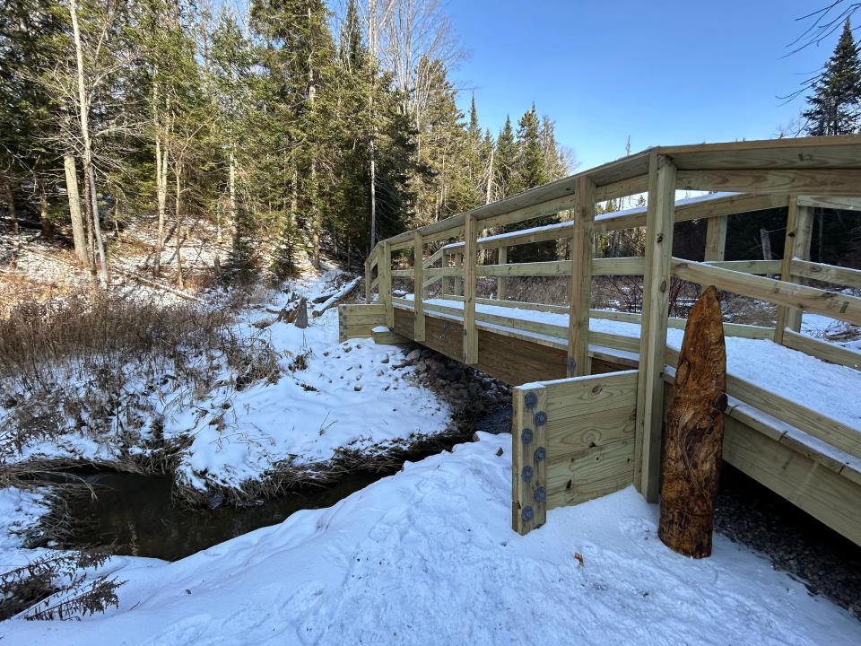 The Kevin and Pam Cooper bridge on the Ashmun Creek trail.