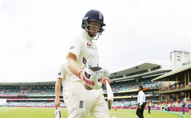 Joe Root leaves the field during England's Ashes defeat in Sydney in January 2018