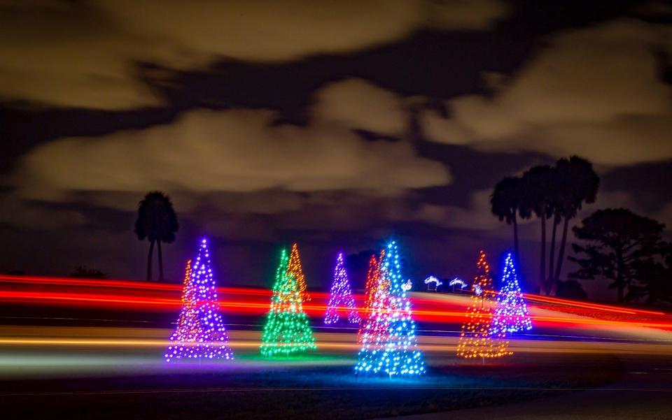 The non-profit Lights 4 Hope Inc., features a mile-long drive-through Holiday Lights Show at Okeeheelee Park in West Palm Beach.