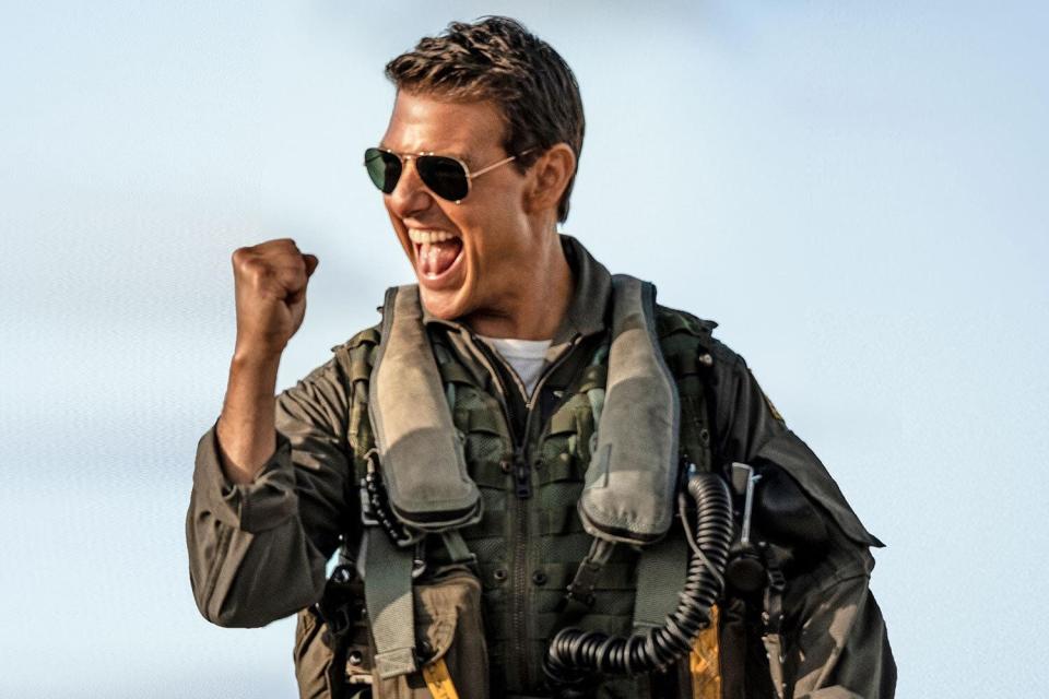 An image of Tom Cruise in "Top Gun: Maverick."