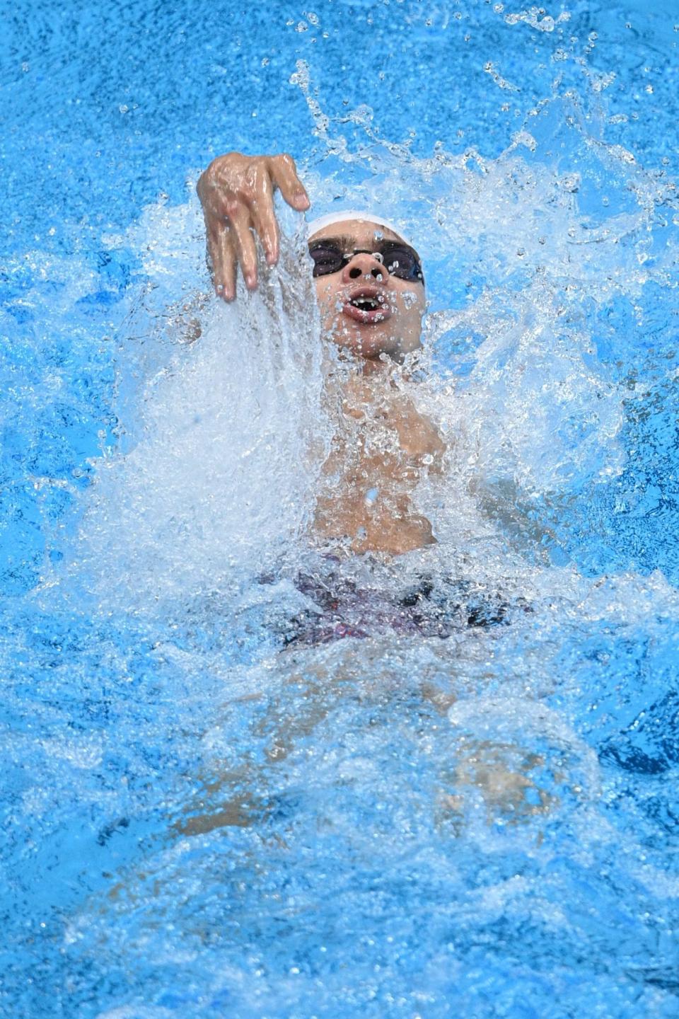 <p>The ROC's Rylov competes in the men's 200m backstroke semifinal.</p>