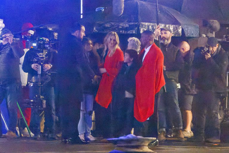 Cuatro años después de anunciar su retiro de la actuación, Cameron Diaz fue fotografiada en el río Támesis de Londres filmando con el actor Jamie Foxx