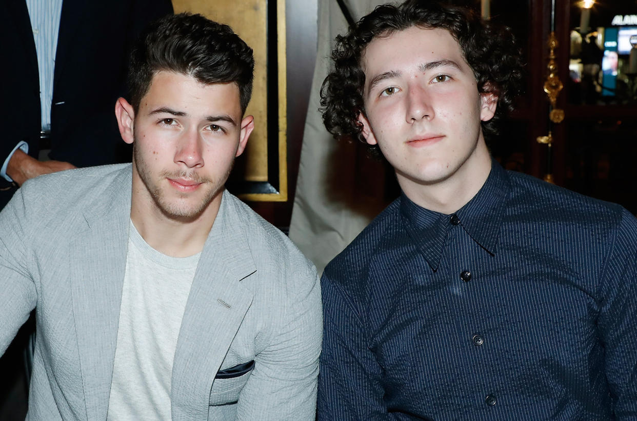 Nick Jonas and Frankie Jonas (Bertrand Rindoff Petroff / Getty Images )