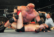 <p><span>Here’s another college athlete turned wrestler. Bill Goldberg won a football scholarship at the University of Georgia. He was eventually drafted by the Los Angeles Rams in 1990 and went on to play for the Atlanta Falcons and Carolina Panthers.</span> </p>