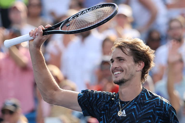 Todo bien para Alexander Zverev: el alemán había perdido en el debut en sus participaciones previas en Cincinnati, donde arrasó esta semana