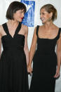 <p>Gala gals! The dynamic duo both wore black dresses to the Divine Design 2003 Gala in December 2003. </p>