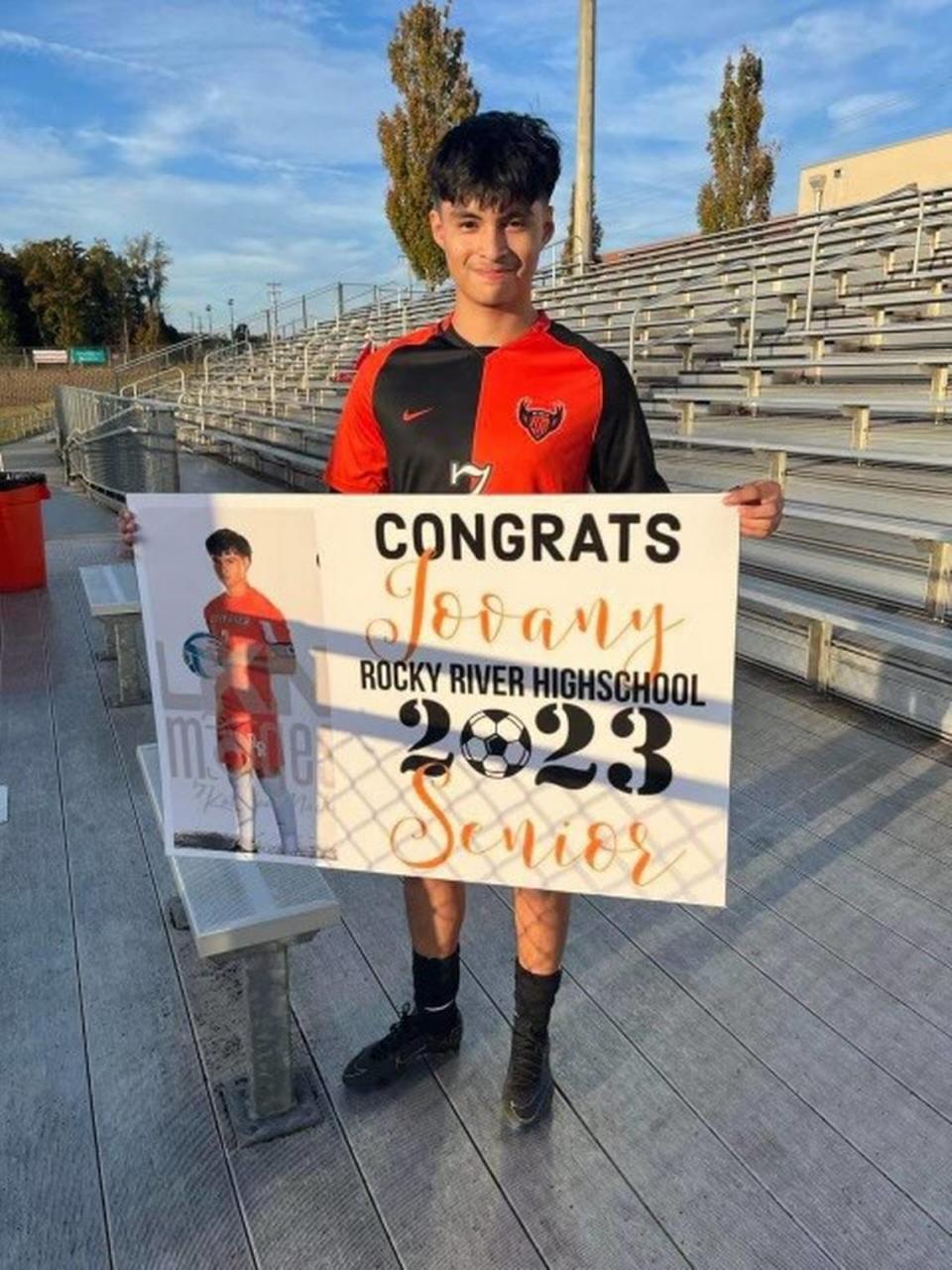 18-year-old Rocky River High School student and soccer player Jovanny Escamilla-Salina died in a car accident one mile away from school Monday, Dec. 4, 2023.