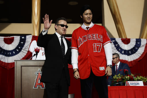 Shohei Ohtani bids farewell to fans in Japan ahead of Angels