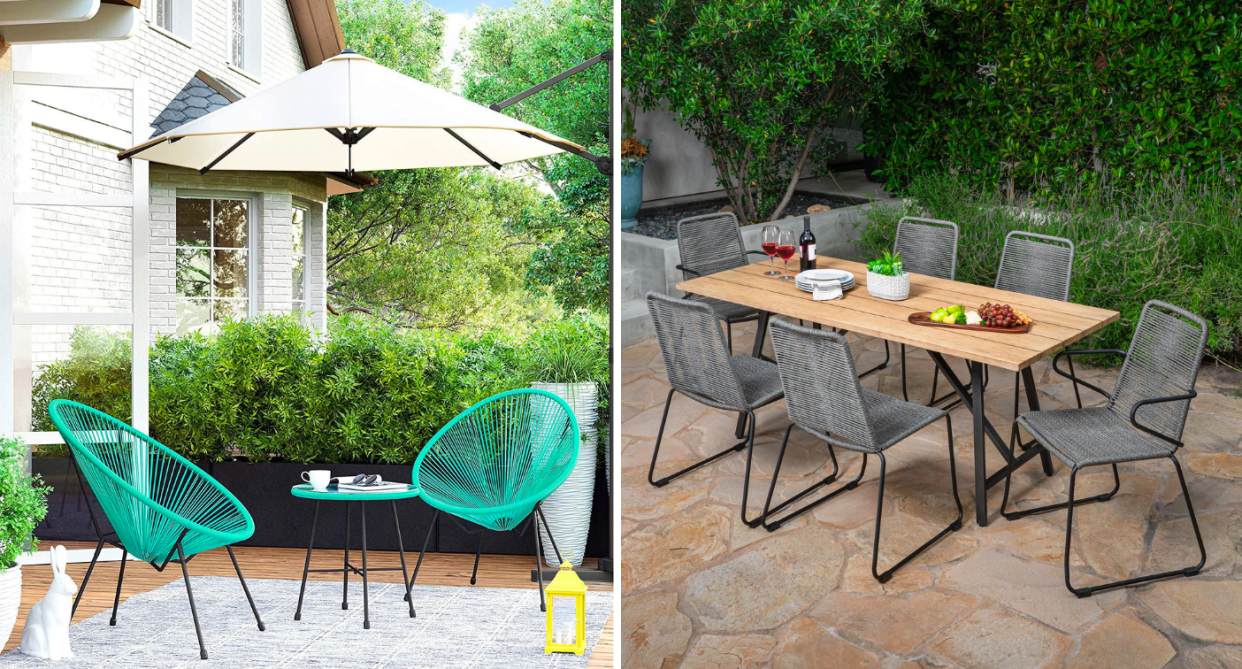 Walmart is having a huge sale on patio furniture just in time for spring. 