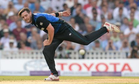 England v New Zealand - Second Royal London One Day International - Kia Oval - 12/6/15 New Zealand's Mitchell McClenaghan in action Action Images via Reuters / Philip Brown