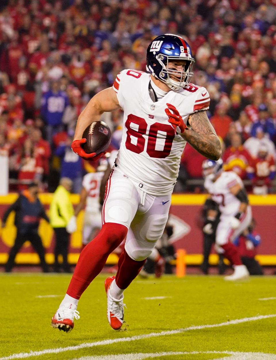 Kyle Rudolph has played 11 seasons in the NFL, including the 2021 season with the New York Giants.