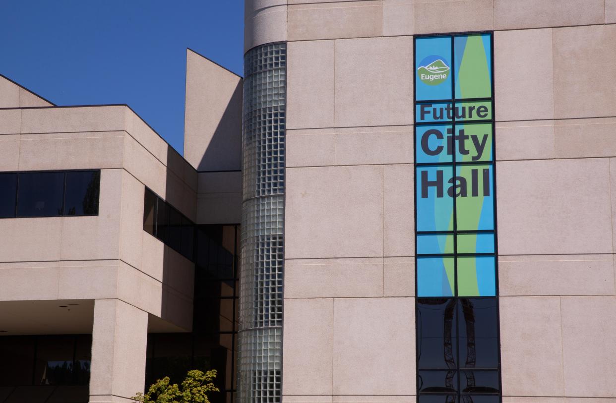 The new Eugene City Hall is undergoing renovation.