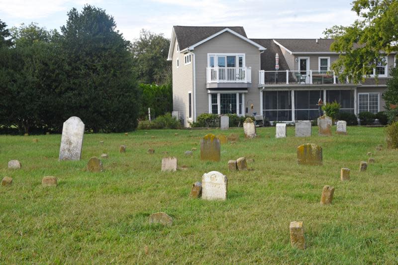 View of raw St. George African Methodist Episcopal Church (AME) cemetery in Lewes, Delaware. (Photo Cred: Cape Gazette)