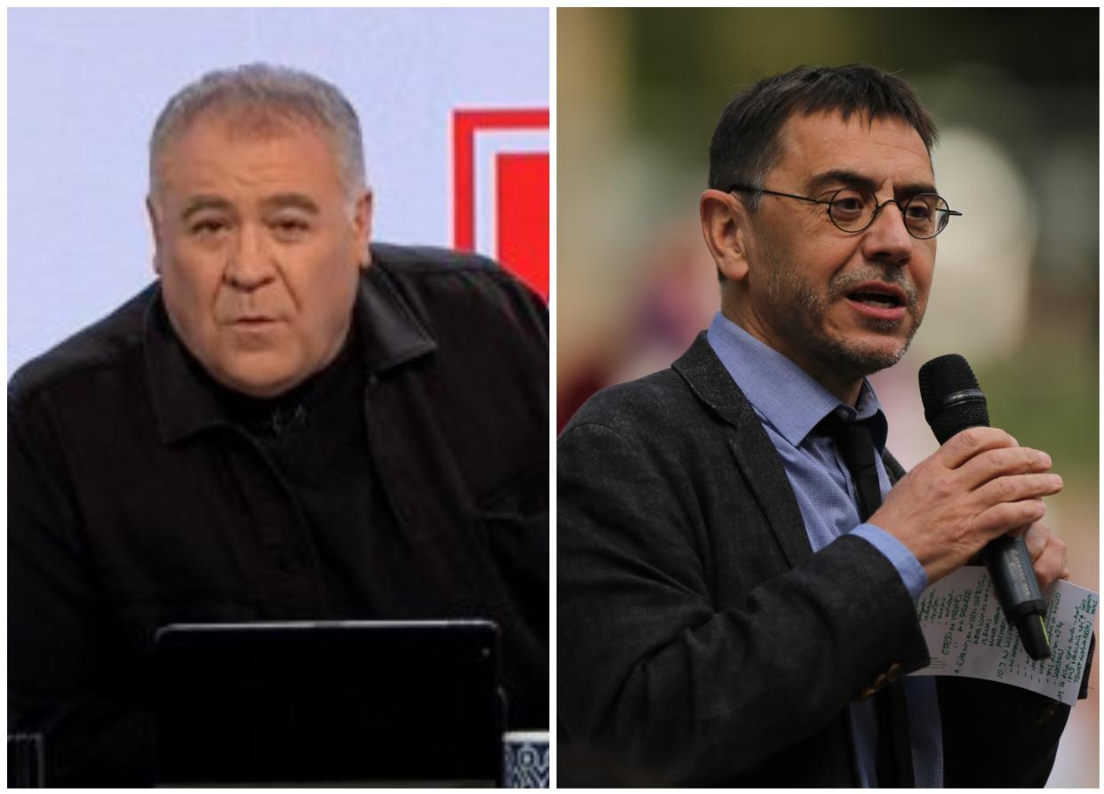 Antonio García Ferreras y Juan Carlos Monedero. (Foto: Atresmedia / I. Infantes / Pool / Getty Images).