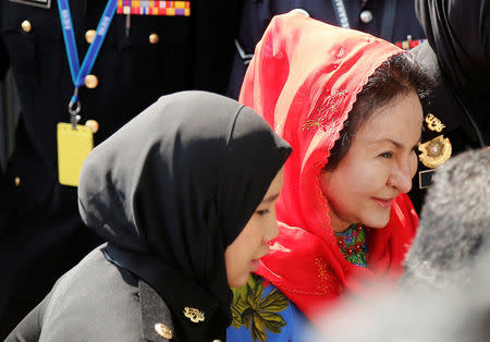 Rosmah Mansor, the wife of former Malaysian prime minister Najib Razak, arrives to give a statement to the Malaysian Anti-Corruption Commission (MACC) in Putrajaya, Malaysia June 5, 2018. REUTERS/Lai Seng Sin