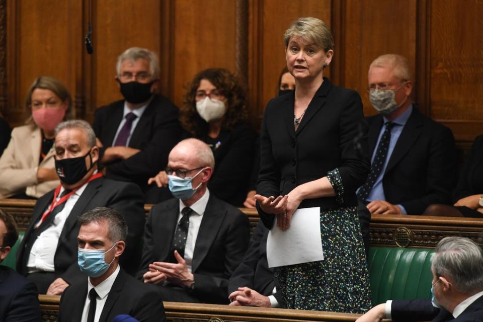 Yvette Cooper (UK Parliament/Jessica Taylor) (PA Media)