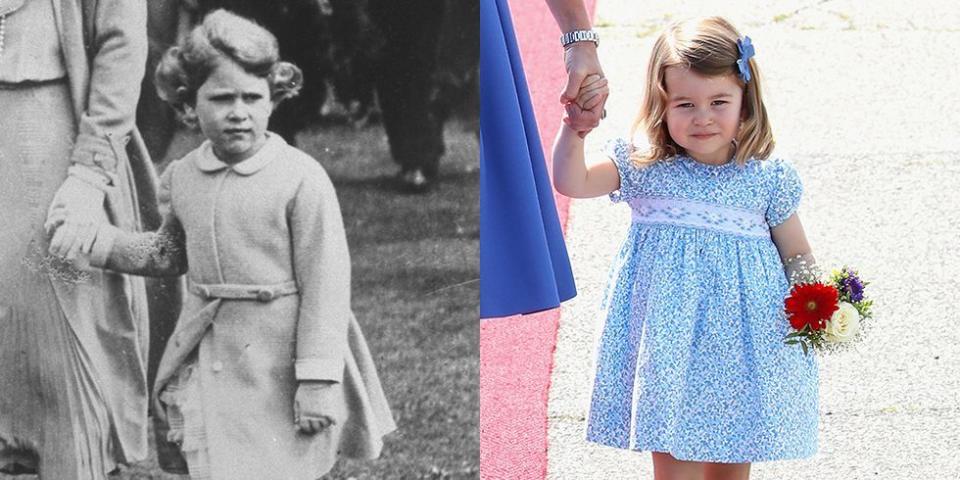 All Of the Times Princess Charlotte Looked Exactly Like Queen Elizabeth II