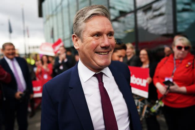 Keir Starmer is greeted by Labour activists as he arrives at the Pullman Hotel ahead of Labour's annual party conference. (Photo: Ian Forsyth via Getty Images)