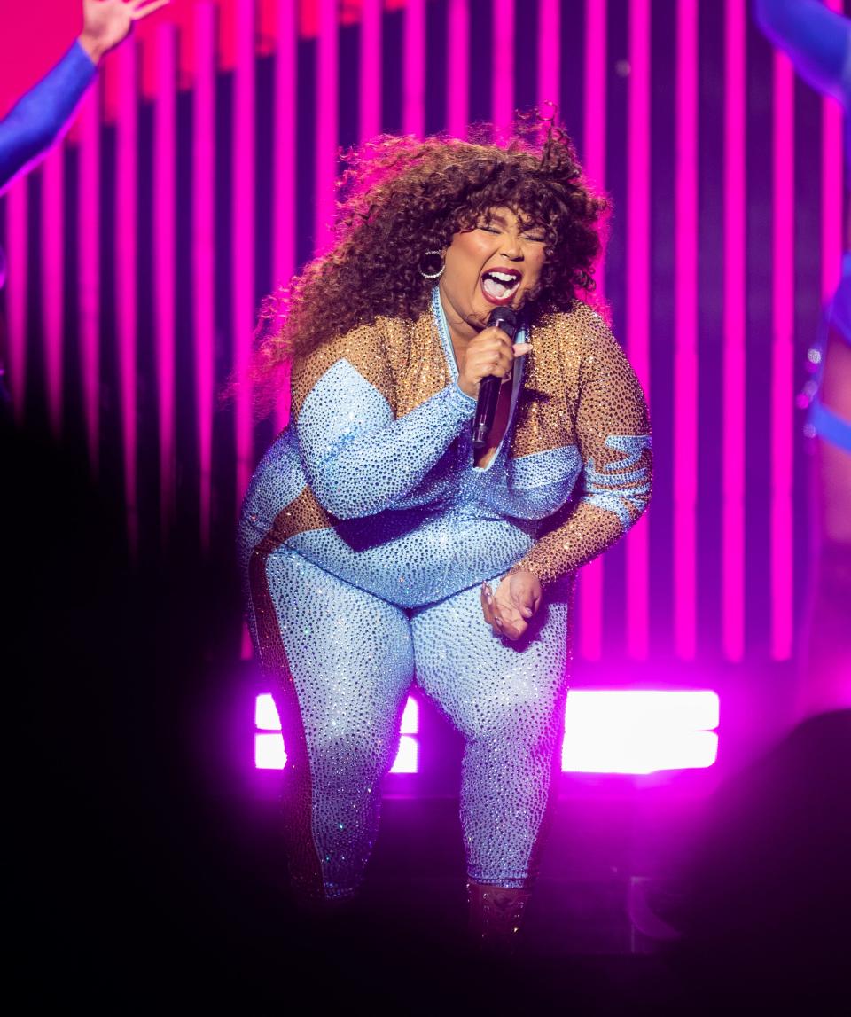 Lizzo performs at the Footprint Center in Phoenix on Wednesday, May 24, 2023, as part of her The Special Tour.