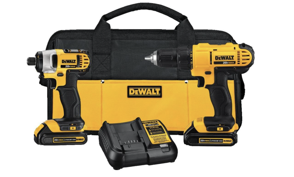 DeWALT Taladro inalámbrico y destornillador de impacto Dewalt 20V máx. (Foto: Amazon)