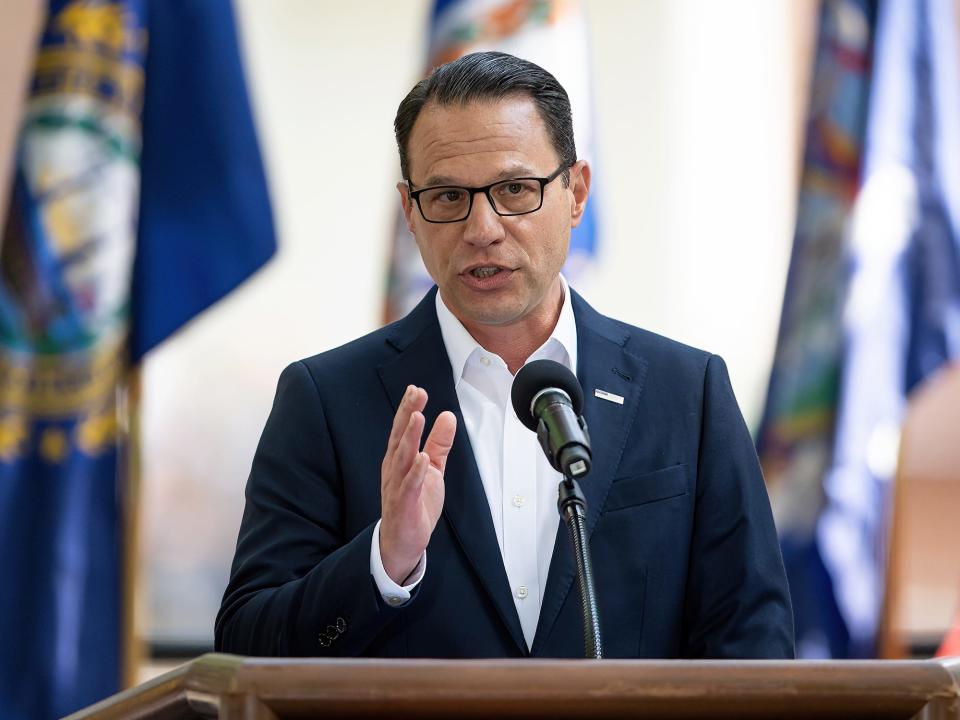 Gov. Josh Shapiro at an event in Philadelphia last July.