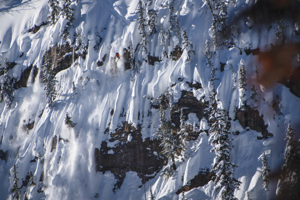 Kai Jones. Jackson Hole backcountry, Wyoming.<p>Photo: Nic Alegre/TGR</p>