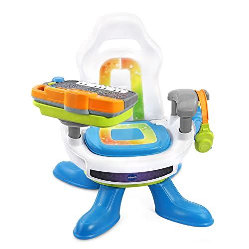 <p><strong>VTech</strong></p><p>amazon.com</p><p><strong>$44.97</strong></p><p>No, there are no real video games (or screens) included in this tot-sized chair. But gamer parents will love seeing their mini-mes use the pretend headphones, joystick and tablet. <strong>The tablet actually lets kids practice numbers, letters and songs,</strong> and also has 10 keyboard keys that kids can use to explore music. And when playtime is over, the tablet can be removed so it's just a swivel seat that can be used for snacks or coloring. <em>Ages 1+</em></p>