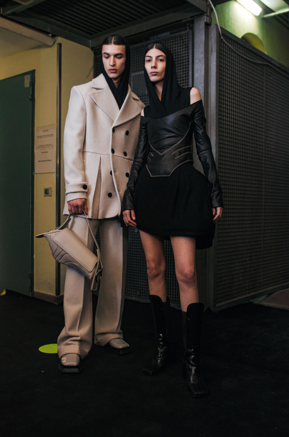 Backstage at Trussardi, fall 2022 - Credit: Daniele Mango/WWD