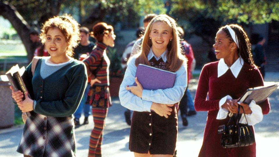 (L to R) Brittany Murphy as Tai Frasier, Alicia Silverstone as Cher Horowitz and Stacey Dash as Dionne Davenport in Clueless