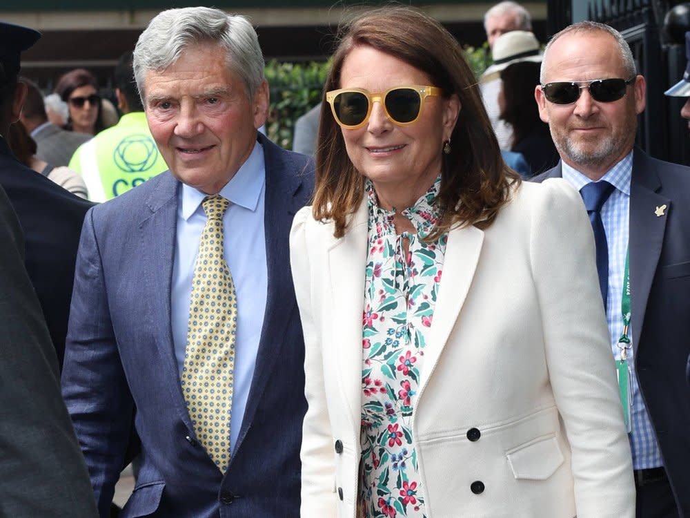 Carole und Michael Middleton in Wimbledon. (Bild: imago images/i Images)