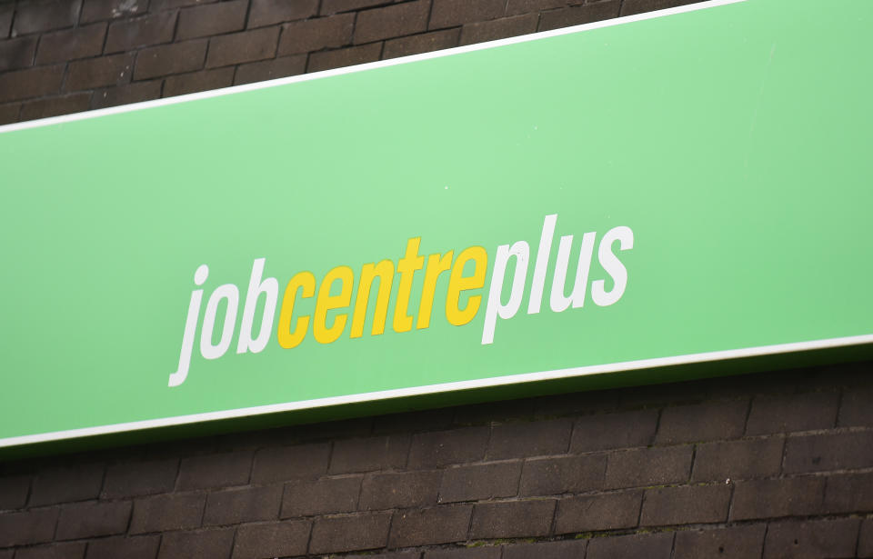 STOKE-ON-TRENT, ENGLAND - DECEMBER 07: A general view outside a Jobcentre Plus employment office on December 07, 2020 in Stoke-on-Trent, Staffordshire, England.   (Photo by Nathan Stirk/Getty Images)