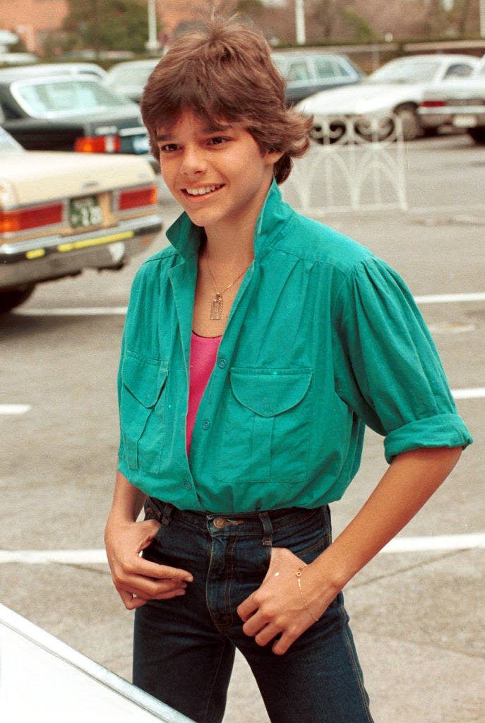 Ricky Martin as a kid in San Juan, Puerto Rico