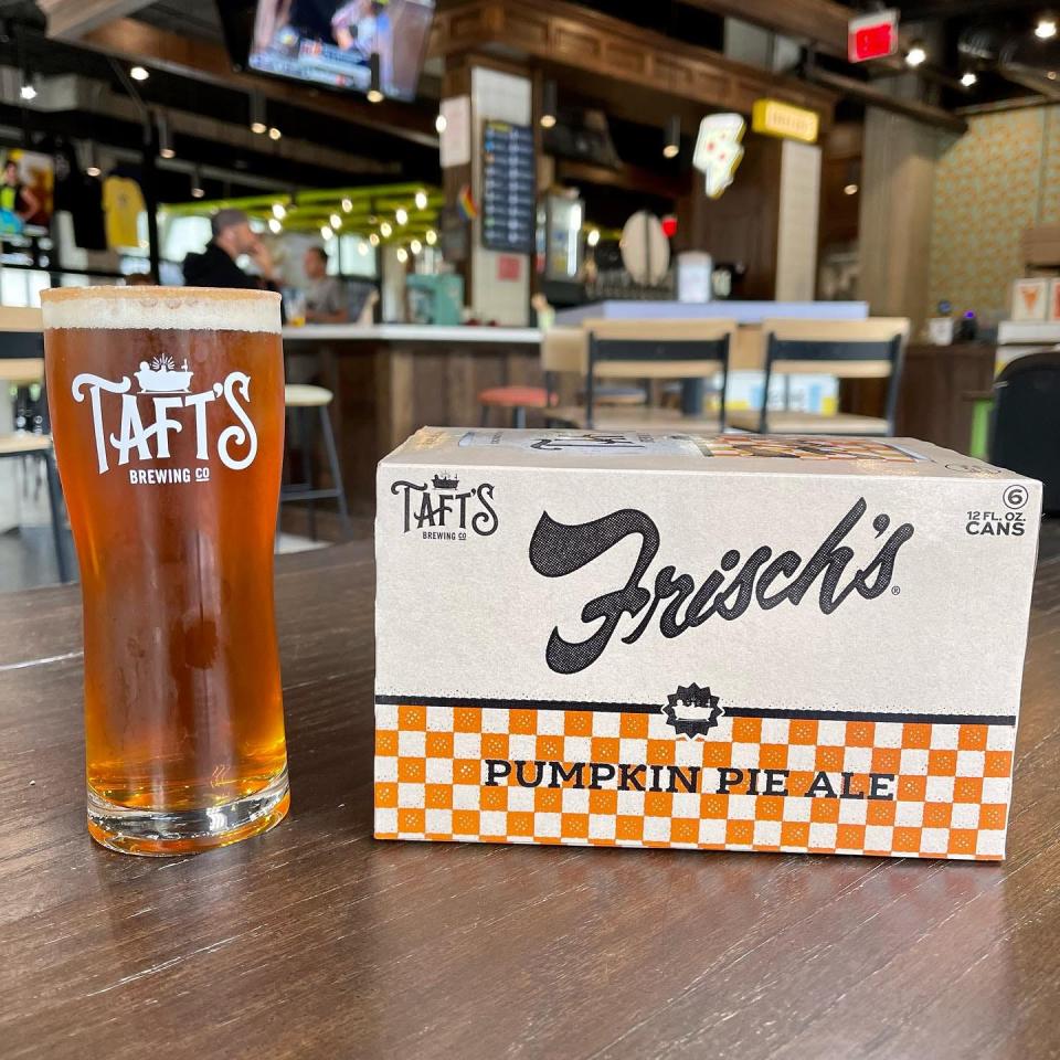 Frisch's Pumpkin Pie Ale is a collaboration between Taft's Brewing Co. and Frisch's Restaurants.