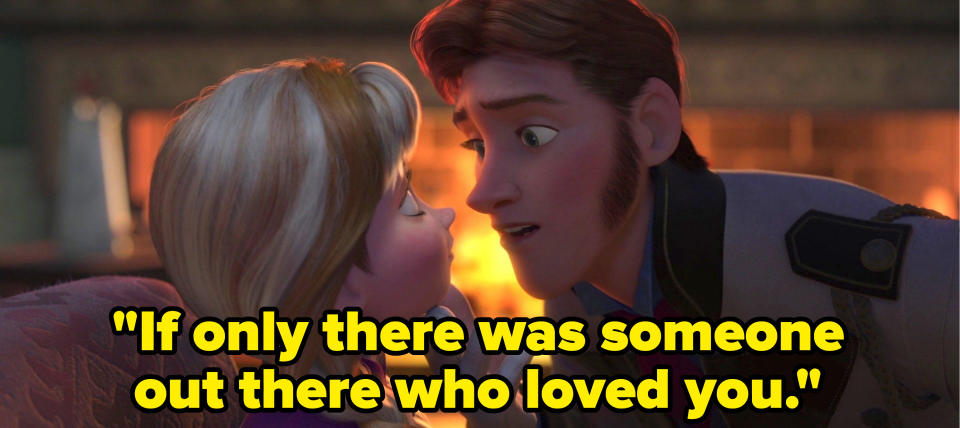 Hans betraying Anna in Frozen.