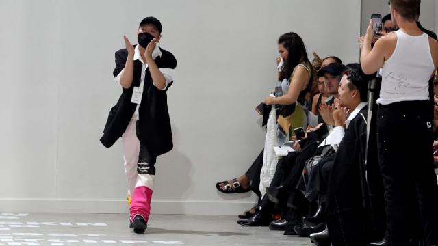 Peter Do's Helmut Lang runway show included text by Ocean Vuong