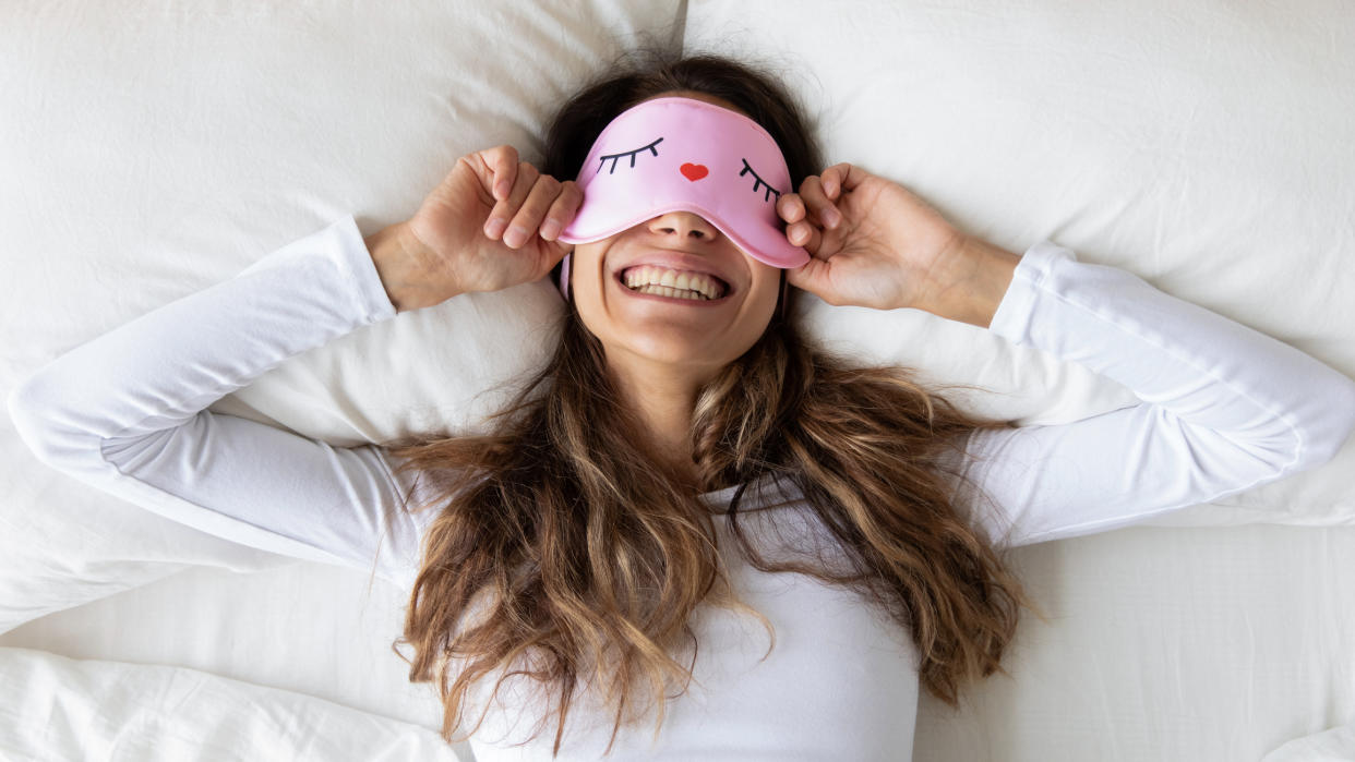 Woman waking up from a nap. (Getty Images)