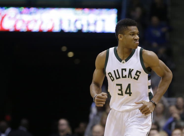 Giannis Antetokounmpo keeps raising his ceiling. (Associated Press)