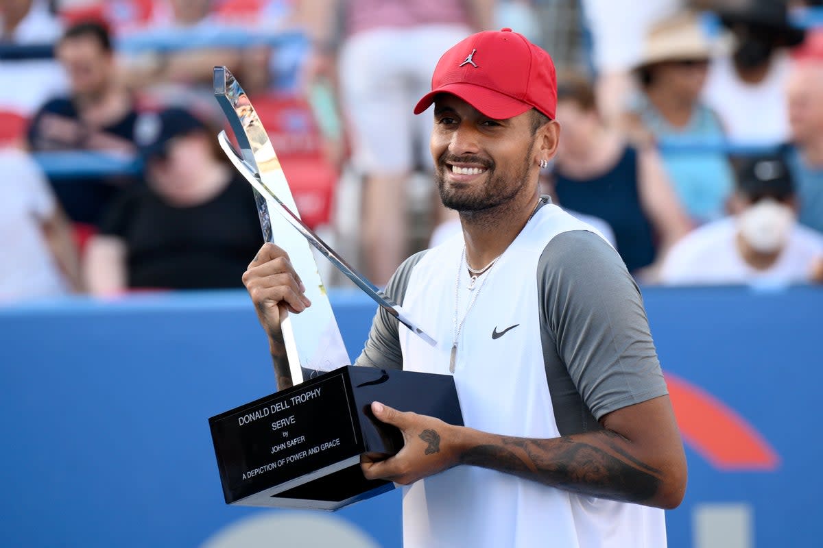 The 27-year-old dropped just one set in five matches of singles (AP)