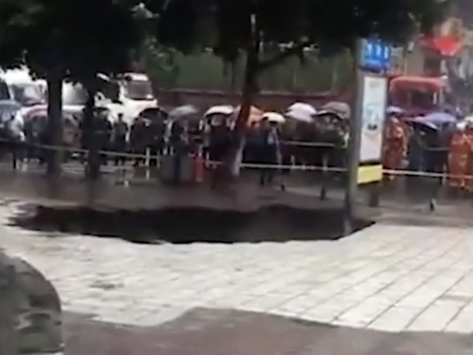 The sinkhole has already claimed the lives of two people