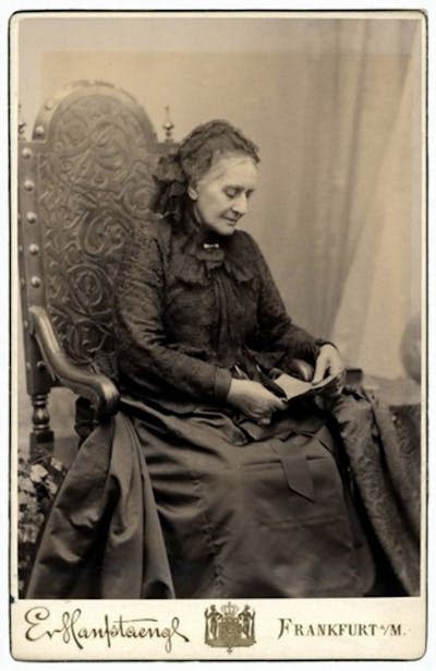 Retrato de Clara Schumann.