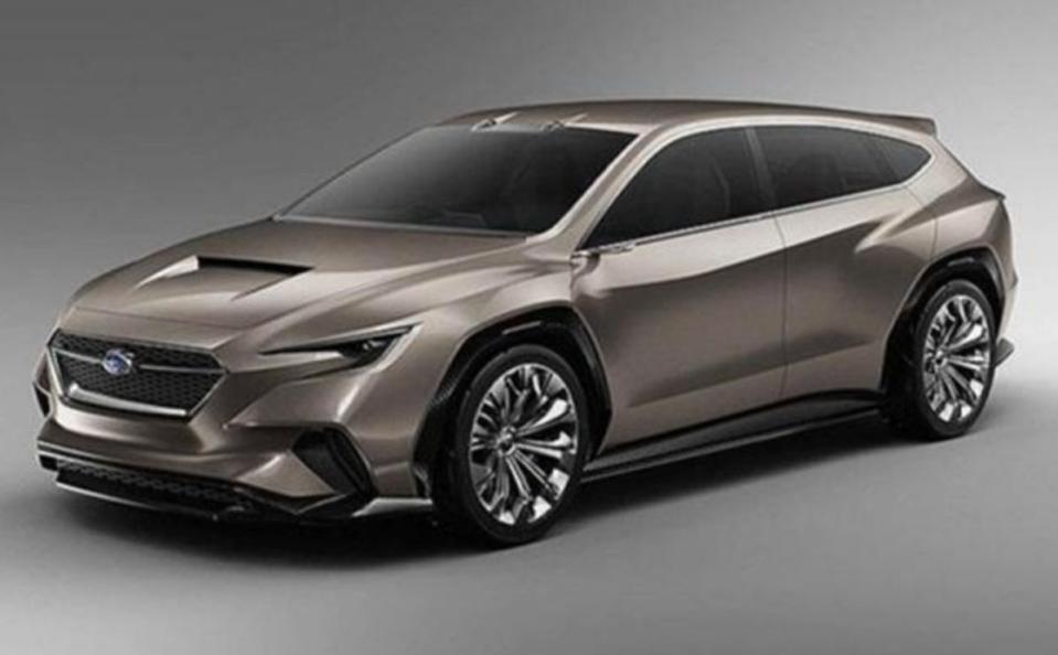 此為 Viziv Tourer Concept 概念車，是下一代 Levorg 雛型。