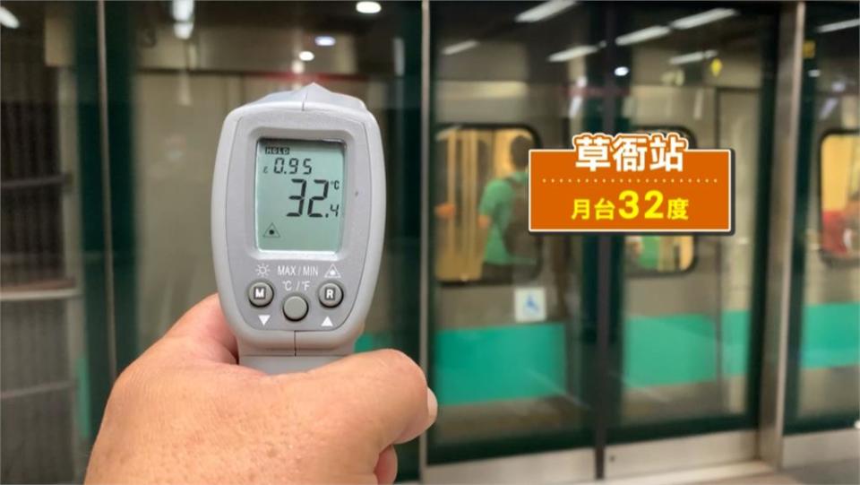 高雄捷運熱到翻！　戶外熱到33度站內竟沒開冷氣