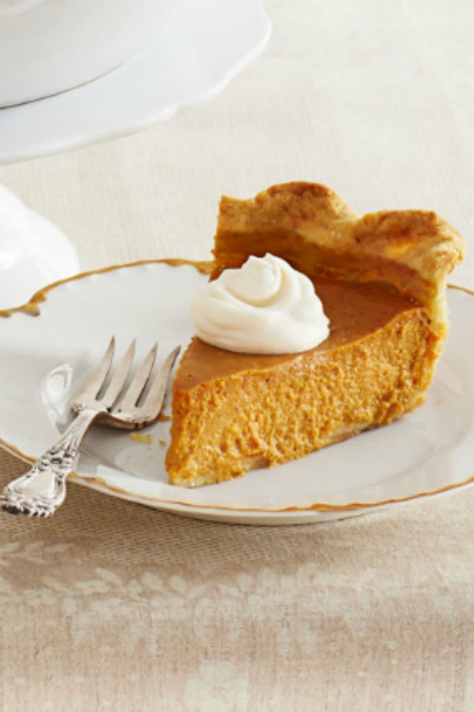 Pumpkin Pie with Rum Whipped Cream