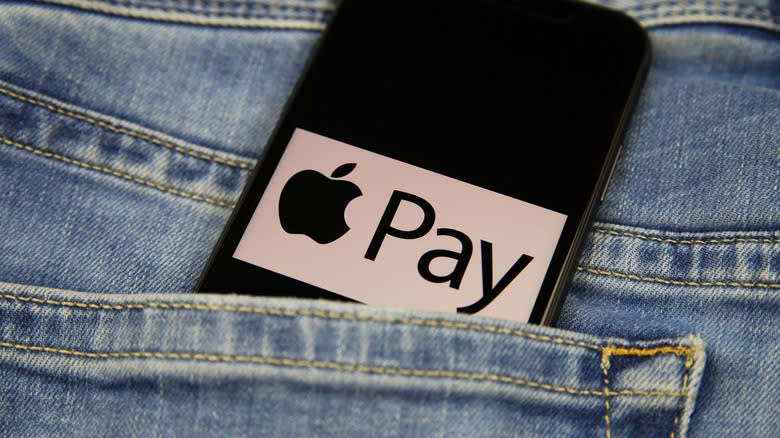 Apple pay image on phone